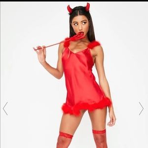 NWOT Dolls Kill Devil Dress Costume